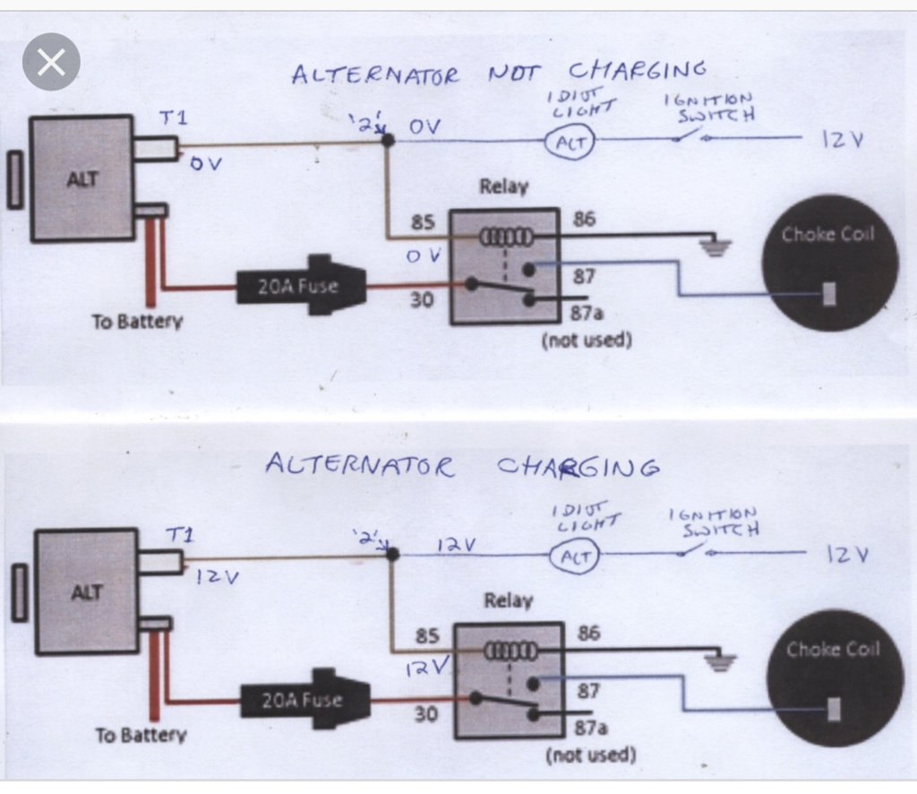 Electric Choke Simple Wiring