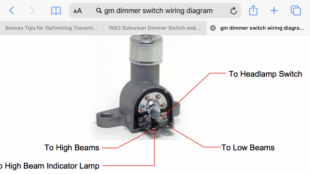 Headlight Dimmer Switch Wiring Diagram - Wiring Diagram