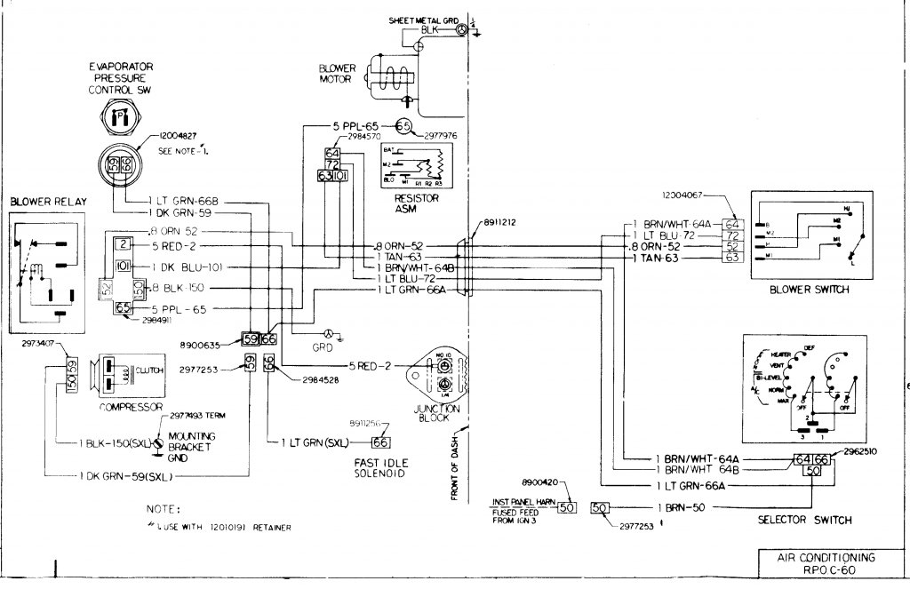 Wiring for blower motor | GM Square Body - 1973 - 1987 GM Truck Forum