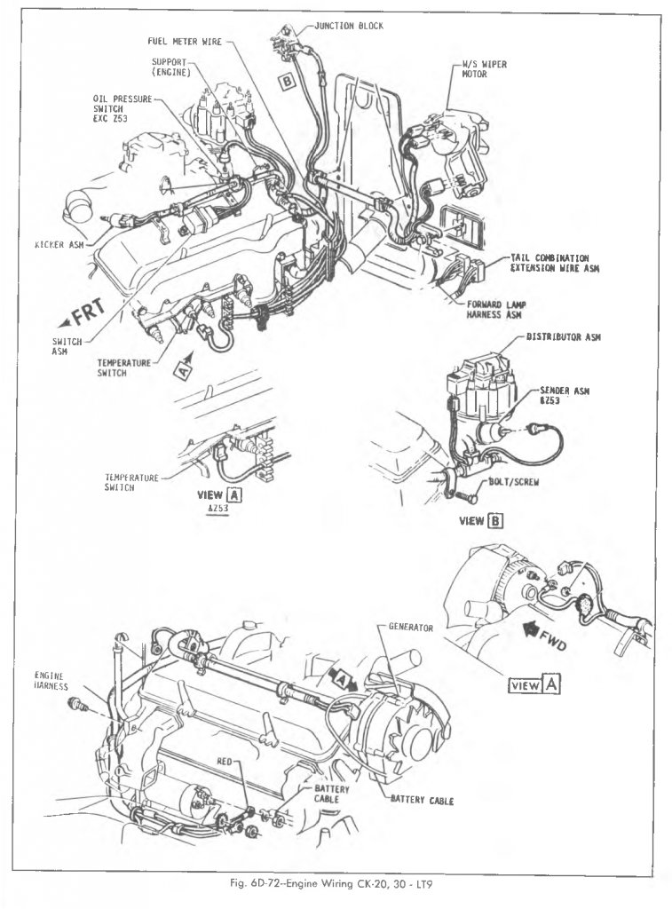 Stock engine bay wire routing | GM Square Body - 1973 - 1987 GM Truck Forum