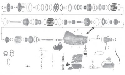 turbo tranny 350 Diagram
